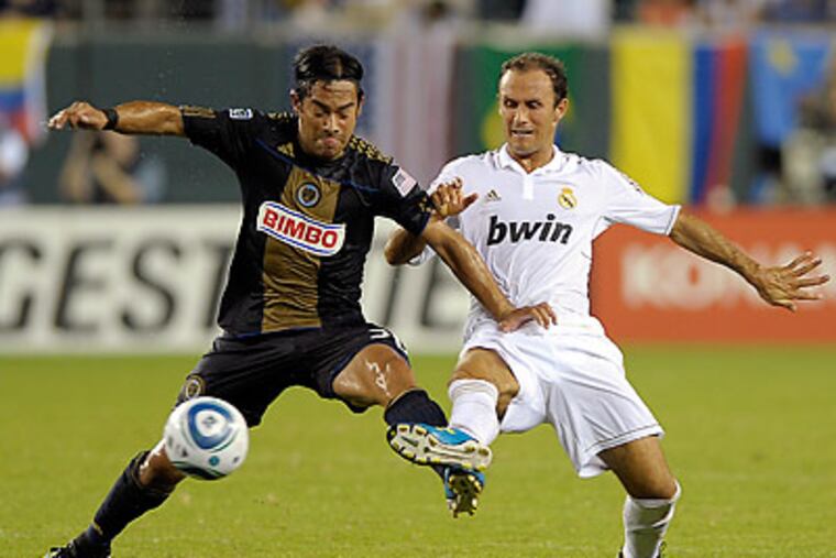 The Union gave up two early goals to Real Madrid, but got their offense in sync after that. (Michael Perez/AP)