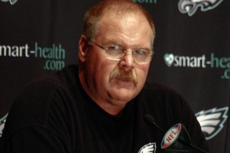 Andy Reid and the Eagles take on the Bills on Sunday in Buffalo. (Ashlee Espinal/Staff Photographer)