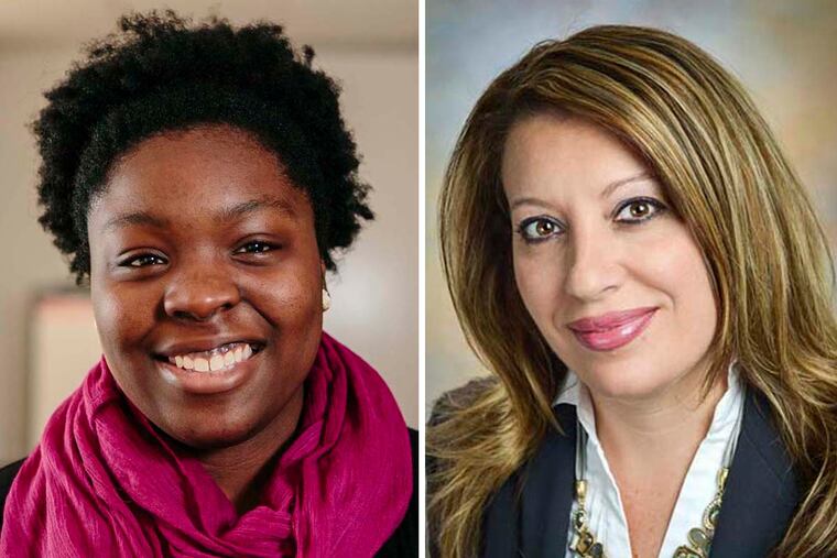 Samantha Byles (left) and Cara Giquinto.