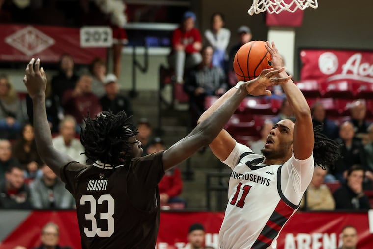 St. Joe's guard Jaiden Glover-Toscano finished with 23 points in a 68-64 win over St. Bonaventure.