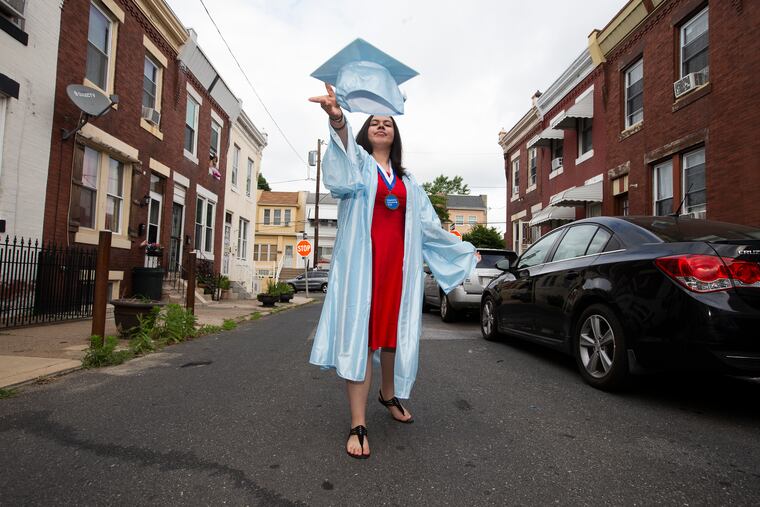 Katianna Figueroa in her cap and gown.