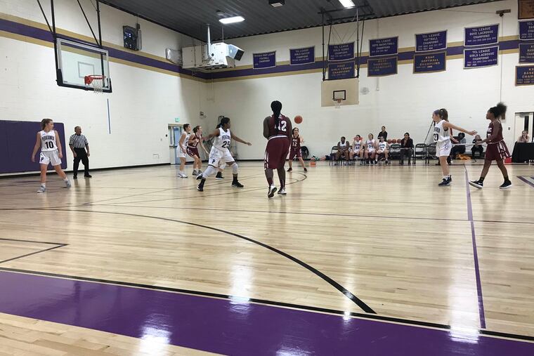 The Perkiomen School girls' basketball team rolled past Academy of New Church, 47-10, on Thursday.