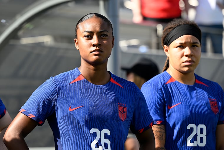 Jaedyn Shaw (left) and Mia Fishel will play big roles for the U.S. women's soccer team at the upcoming Concacaf Gold Cup.