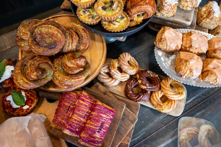 A display of various baked goods at the Bread Room, 834 Chestnut St. Owner Ellen Yin's favorite pastry is the cardamom bun (not pictured).