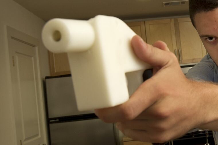 A plastic pistol completely made on a 3D-printer at a home in Austin, Texas. A coalition of gun-control groups has filed an appeal in federal court seeking to block a recent Trump administration ruling that will allow the publication of blueprints to build a 3D-printed firearm.