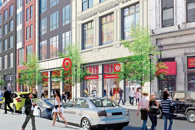 Target Corp. envisions its 19,000-square-foot store at Chestnut and 12th Streets, to open in July 2016, as looking like this. The news follows the disclosure in June that the Minneapolis-based company also plans to open a store in the Rittenhouse Square area. (Target)