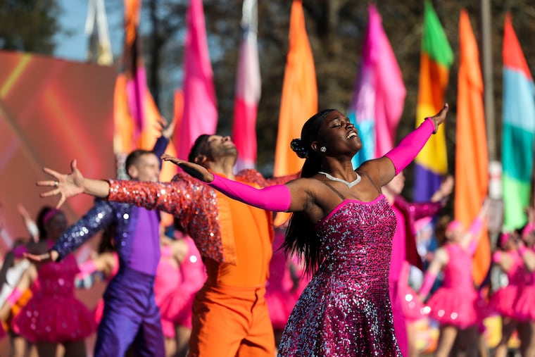 Dancers perform during the 6ABC Dunkin' Thanksgiving Day Parade in Philadelphia, Pa. on Thursday, November 24, 2022.