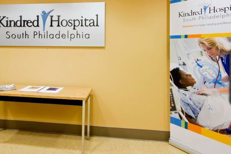 Kindred Healthcare LLC, of Louisville, Ky., announced that it will close Kindred Hospital of South Philadelphia in July.