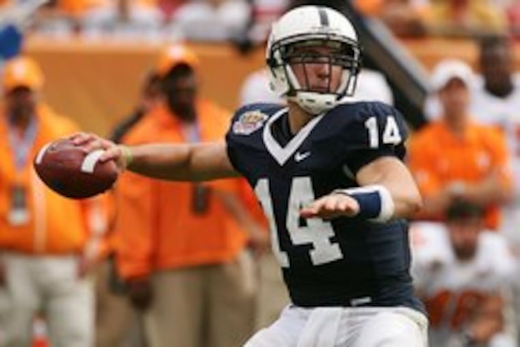 Penn State QB Anthony Morelli is having fun at spring practice.