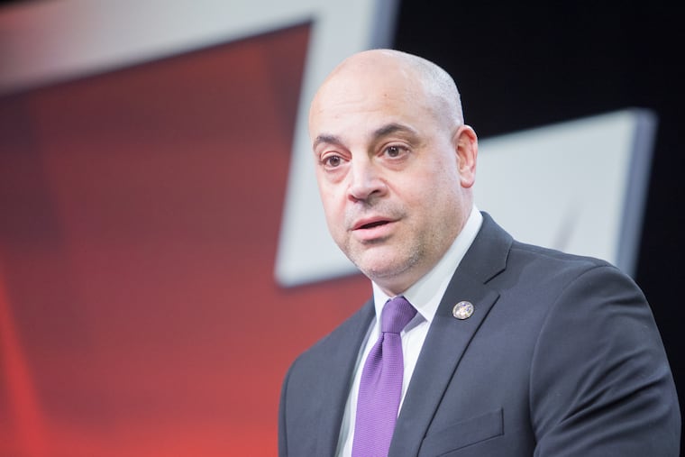 Pennsylvania Attorney General Dave Sunday addresses the annual Pennsylvania Leadership Conference in Camp Hill, Pa., Friday April 4, 2025. They discussed the party's November successes and future goals.