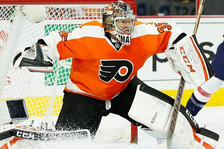 Philadelphia Flyers goalie Steve Mason. (Bill Streicher/USA Today)