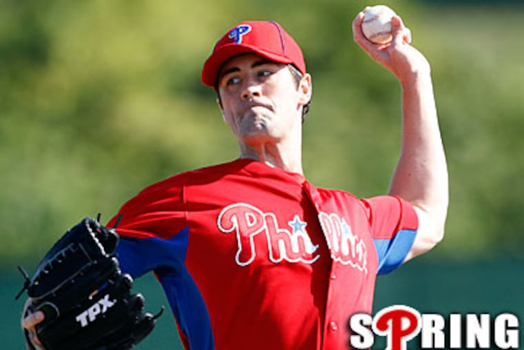 "It's a great organization to play for and I'd love to be part of it," Cole Hamels said of the Phillies. (Yong Kim/Staff Photographer)