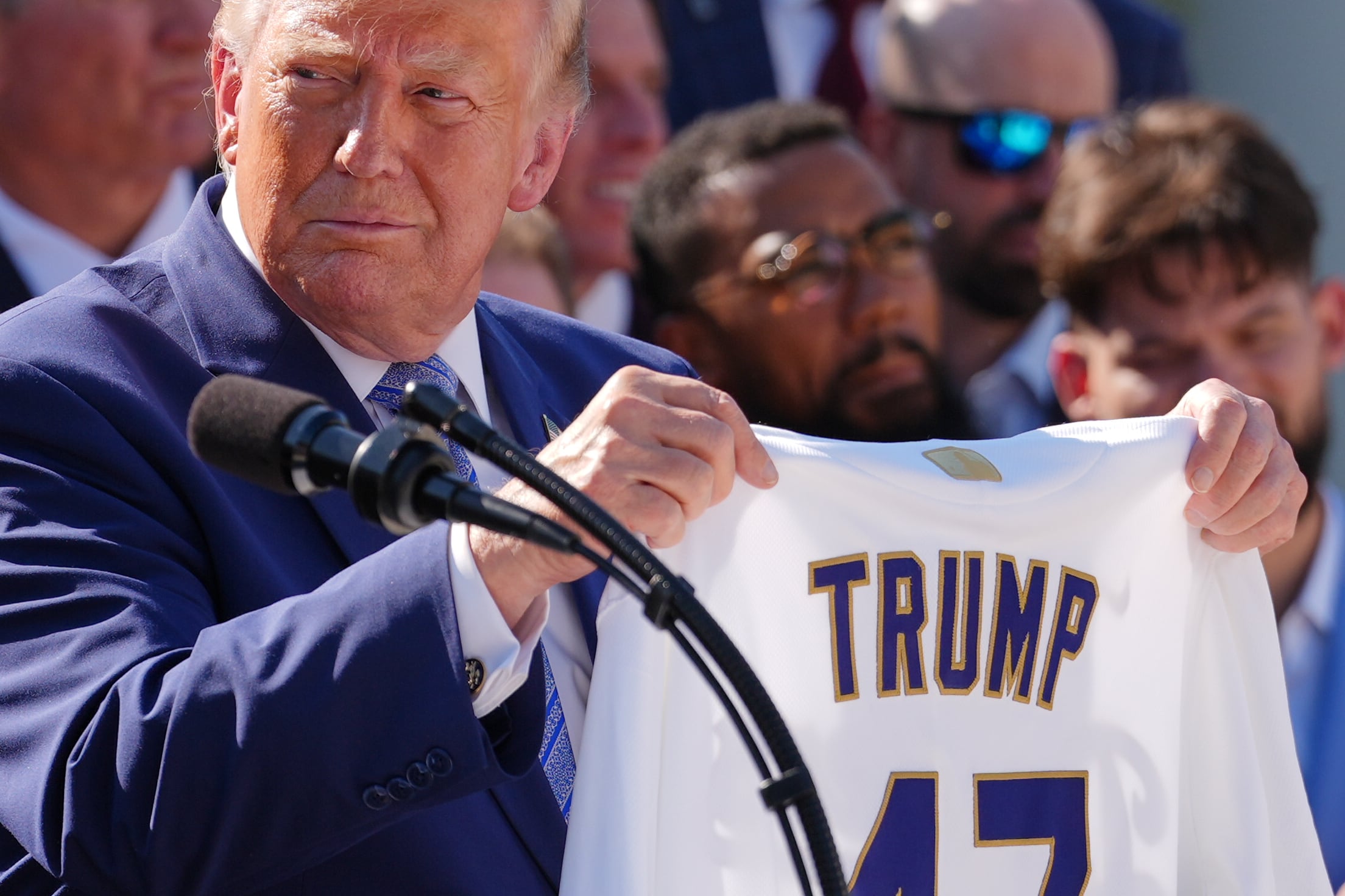 Trump fetes Dodgers at the White House again, saying the team is 'one of the great brands'