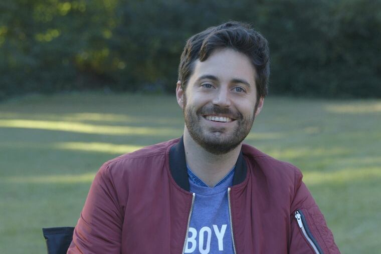 Author Garrard Conley on the set of Joel Edgerton's 'Boy Erased.'