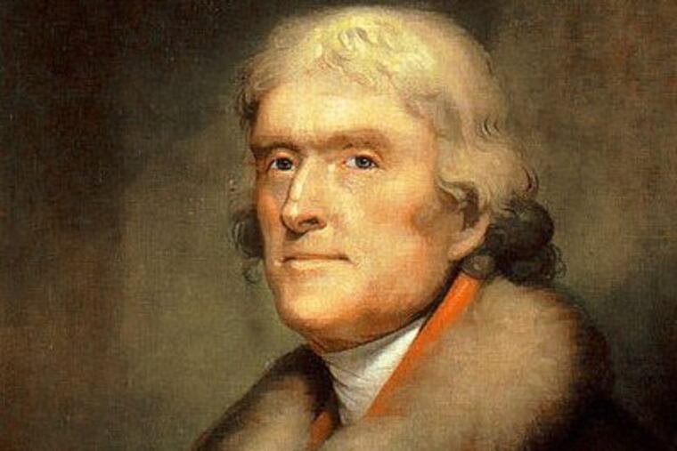Thomas Jefferson by Rembrandt Peale: (1805)