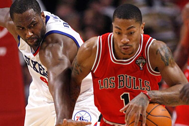 The Sixers improved to 38-36 with just eight games remaining in the regular season. (Charles Rex Arbogast/AP)