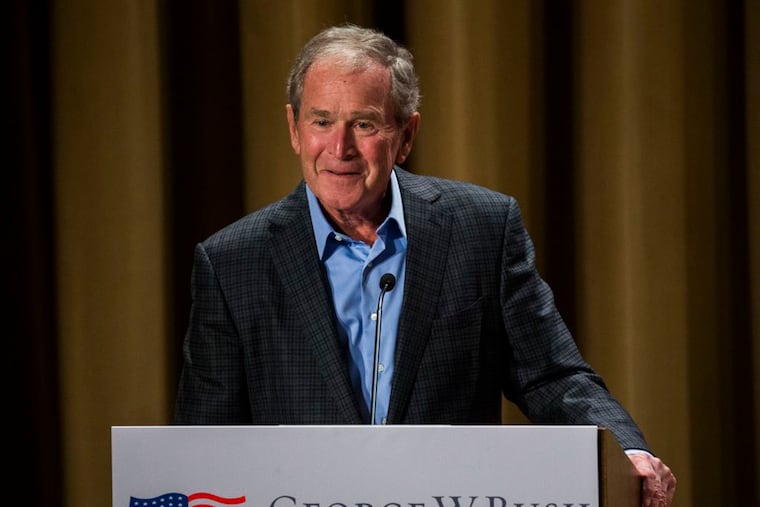 Former President George W. Bush, seen here in 2017,