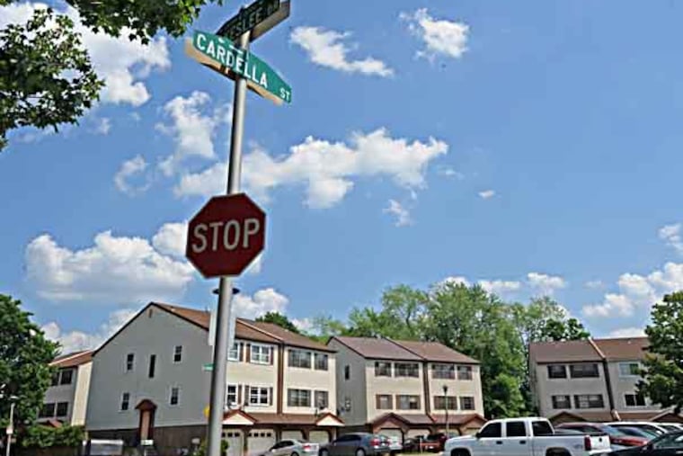 Somerton in NE Philadelphia on 5/30/13. Here, houses at Cardella and Blakeslee. ( APRIL SAUL / Staff )