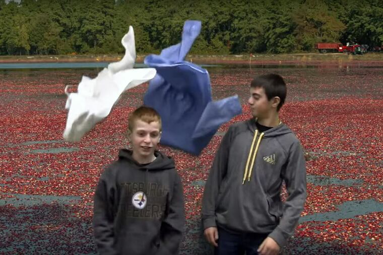 This “What’s So Cool About Manufacturing” video begins with a Northwestern Lehigh Middle School narrator holding up white- and blue-collar shirts, trying to figure out which he needs for a job in manufacturing. Both, he’s told. Then he tosses them into one of Ocean Spray’s cranberry bogs at a plant near Breinigsville.