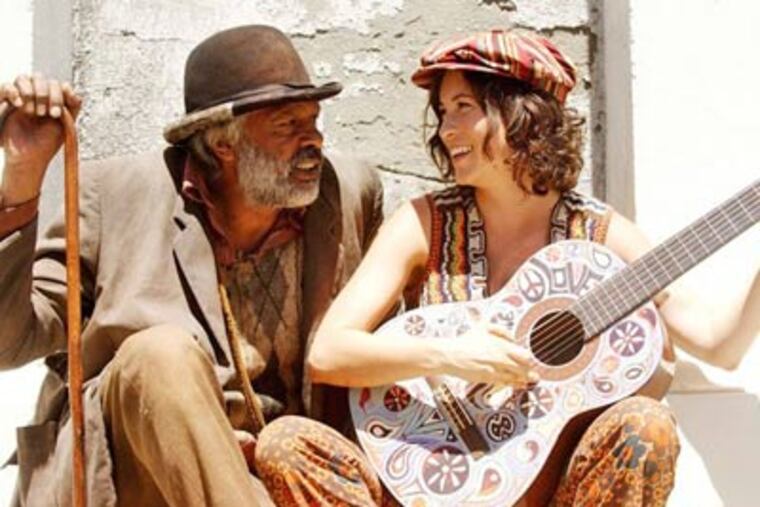 Ernie Dingo and "Missy" Higgins in a scene from "Bran Nue Dae," a film set in 1960s Australia that is based on a stage musical. (Freestyle Releasing)