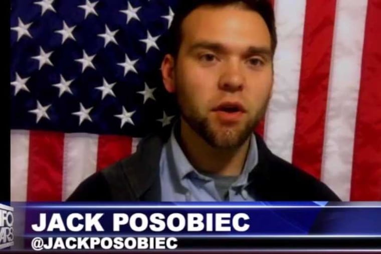 Jack Posobiec says he doesn't see a similarity between his tweets on Pizzagate and other right-wing concerns and the heated rhetoric ont he left.