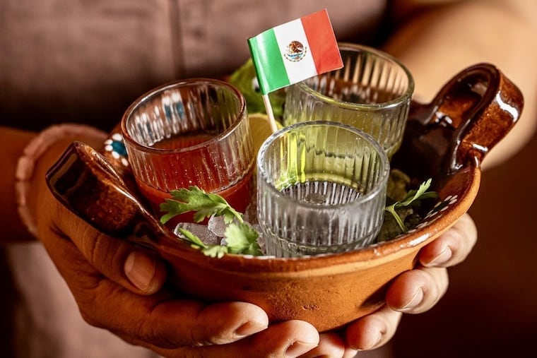 La Bandera is the signature cocktail at Mixteca.