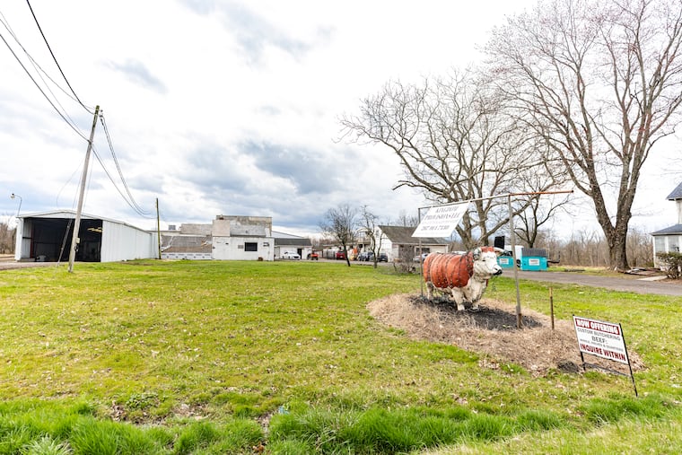 The outside of the Kingdom Provisions slaughterhouse in Pipersville, Pa., on Friday, March 15, 2024.