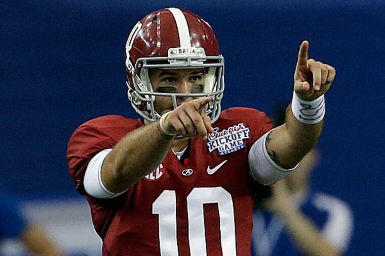 Alabama quarterback AJ McCarron. (John Bazemore/AP)