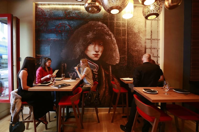 The front bar area at SUGA, 1720 Sansom St.