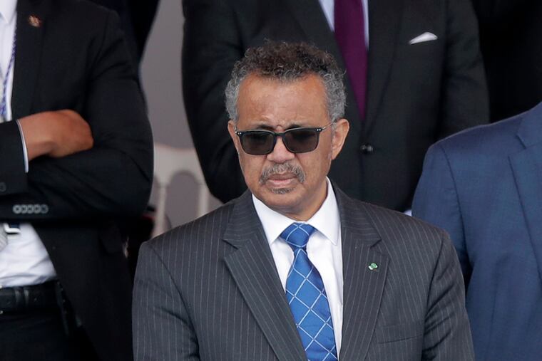 WHO Director-General Tedros Adhanom Ghebreyesus, shown in July 2020.