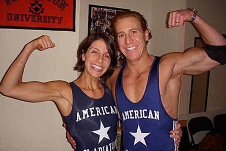 Dara Lovitz, vegan athlete and advocate, and her husband, the semi-vegetarian Josh Van Naarden.