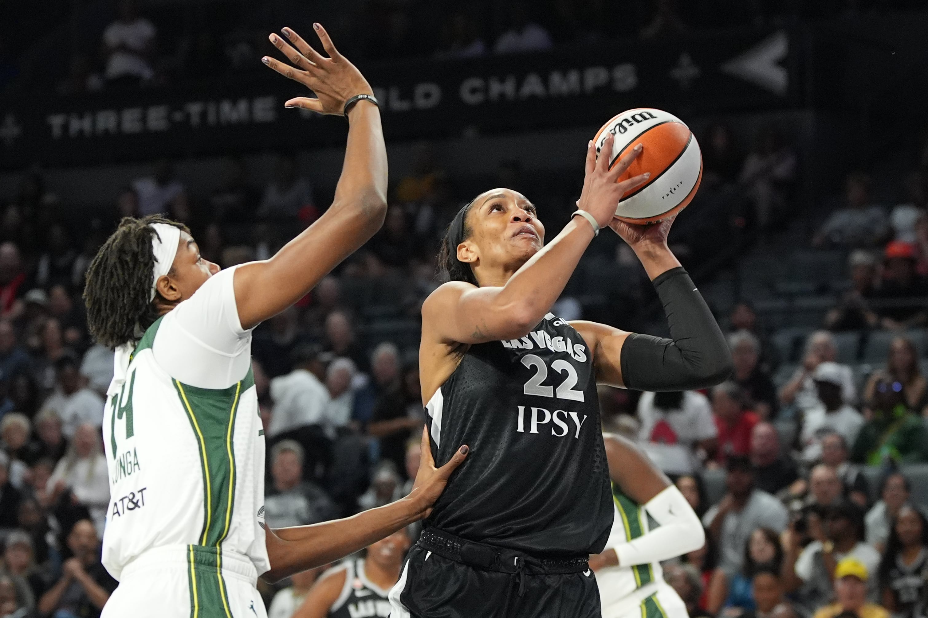 Wilson scores 30 points as the Aces beat the Storm 98-77