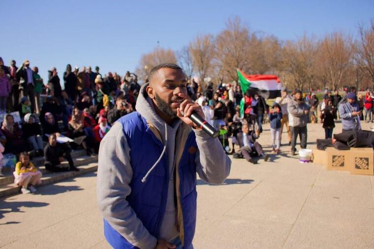 G-Salih, a Sudanese-American artist and co-founder of @humanintl, will perform Friday night and Saturday afternoon at the Peace in the East Festival.