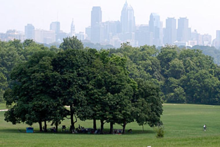 Fairmount Park would be open to development if a new bill is successful. (AP File Photo)