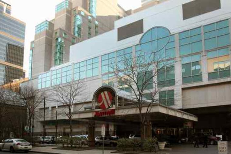 The Philadelphia Marriott Downtown at 12th and Market streets. (File photo: Laurence Kesterson / Staff Photographer)