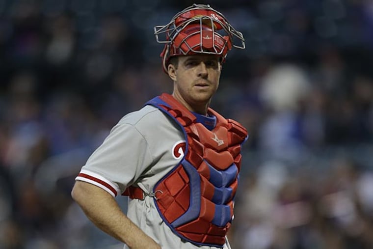Former Phillies catcher Erik Kratz. (Kathy Willens/AP file photo)