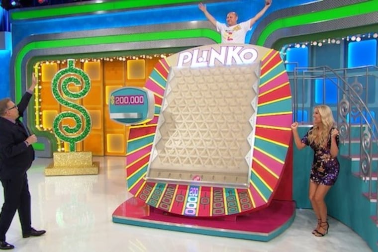Drew Carey celebrate Michael Stouber, who won big money on the 'The Price is Right'