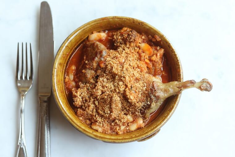 The lamb cassoulet at Bistrot La Minette.