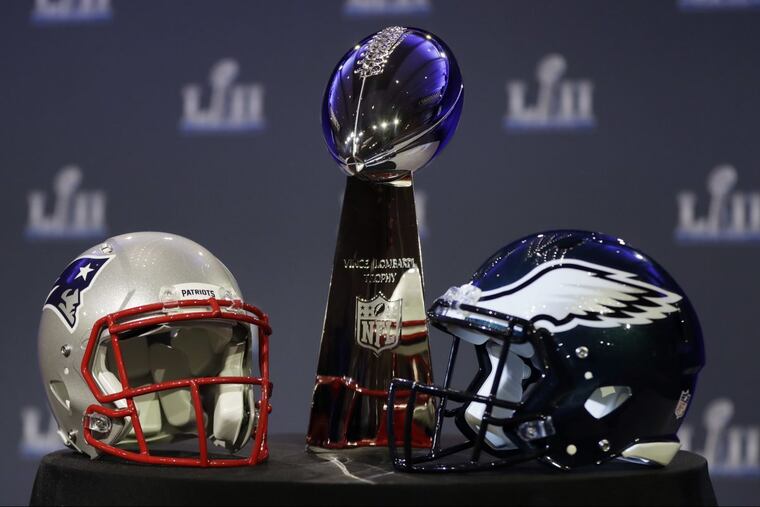 The Eagles and Patriots will play for the Vince Lombardi Trophy on Sunday in Super Bowl LII.
