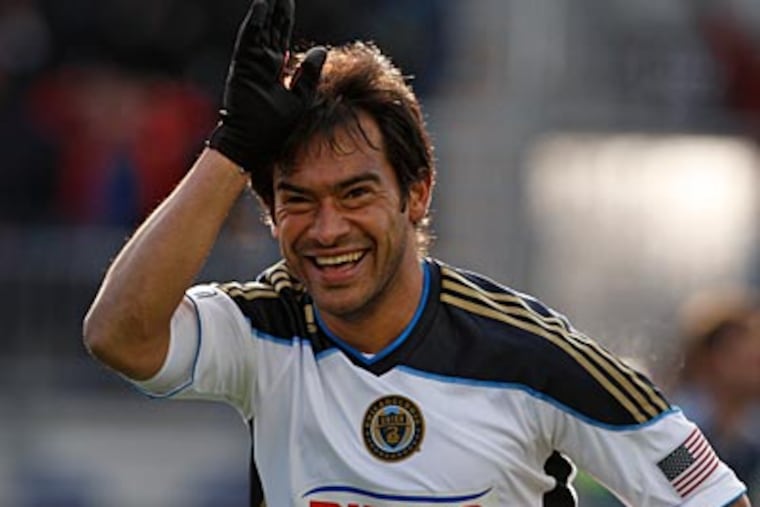 Carlos Ruiz scored a team-high six goals in 14 games with the Union. (Ron Cortes/Staff file photo)