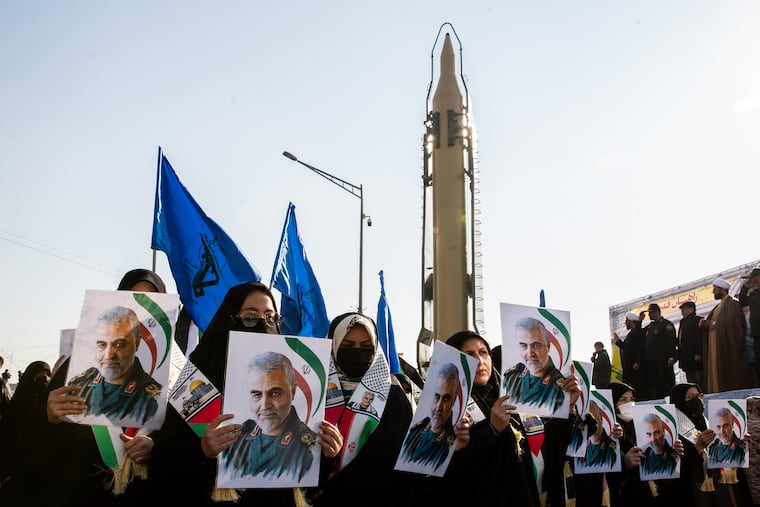 An Iranian military parade in Tehran in 2025. Iran has regained access to roughly 90% of its underground missile storage and launch facilities nationwide, according to the U.S. assessments.