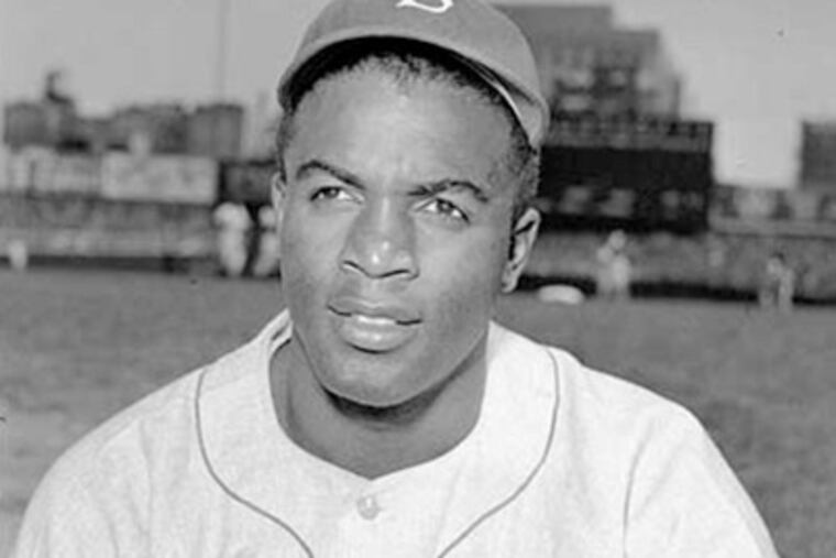 Jackie Robinson in 1948. A year earlier, he made his debut, and broke the color barrier in modern-era baseball. (AP Photo)