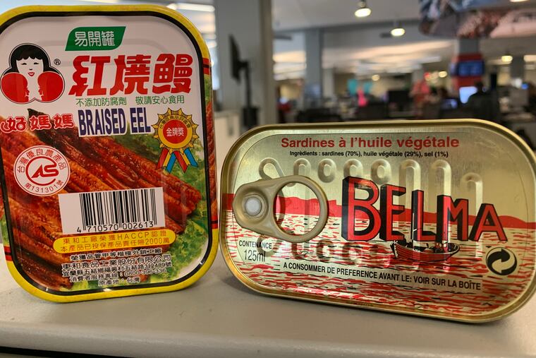 Canned roast eel from Taiwan and sardines in oil from Morocco. Marketers claim a global revival in canned seafood is starting to reach the U.S.