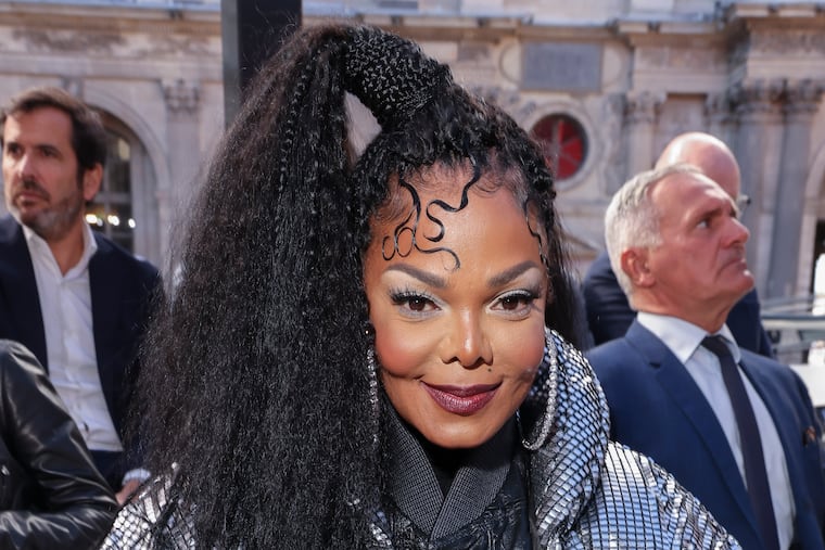 FILE - Janet Jackson attends the Louis Vuitton ready-to-wear Spring/Summer 2023 fashion collection presented Tuesday, Oct. 4, 2022 in Paris. Jackson turns 57 on May 16. (Photo by Vianney Le Caer/Invision/AP, File)