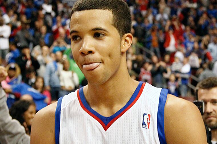 Rookie point guard Michael Carter-Williams. (Ron Cortes/Staff Photographer)