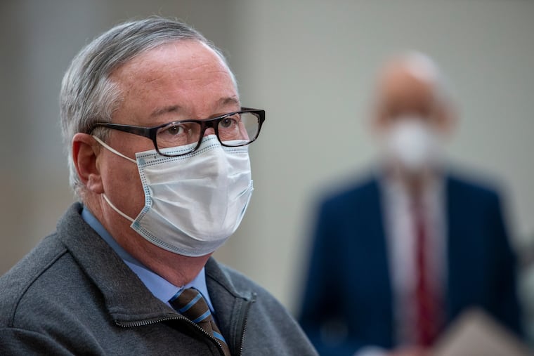 Philadelphia Mayor Jim Kenney during a news conference on Feb. 3