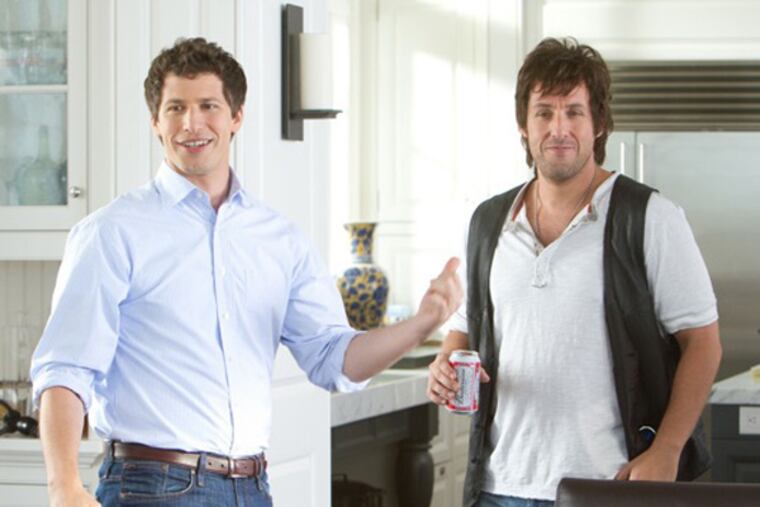 Todd (Andy Samberg) and Donny (Adam Sandler) in Columbia Pictures' "That's My Boy." (Tracy Bennett/ CTMG)