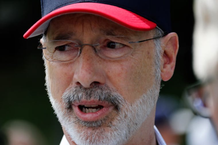 Gov. Wolf set the stage for a stalemate when he vetoed a GOP budget. (GENE J. PUSKAR/ASSOCIATED PRESS)