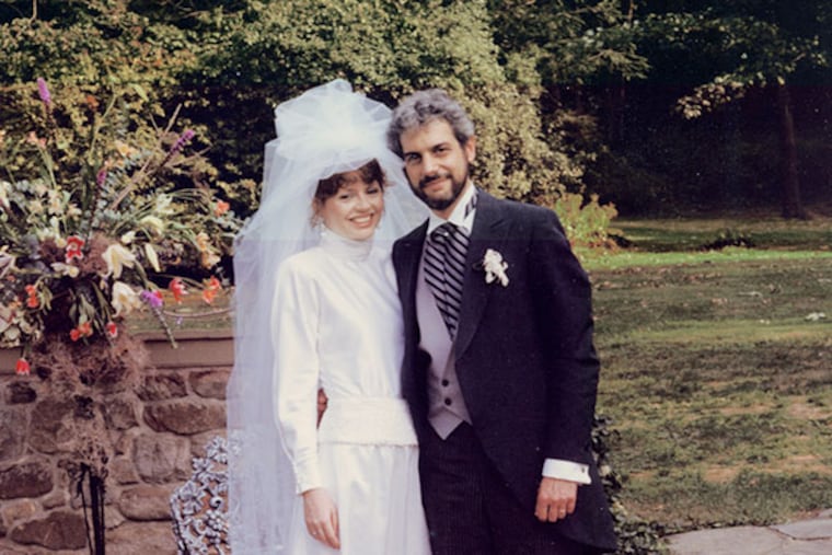 Trish Thompson and Joel Katz on their wedding day. He proposed at the end of a fight… “Well, I guess at some point, I’ll probably ask you to marry me.”
