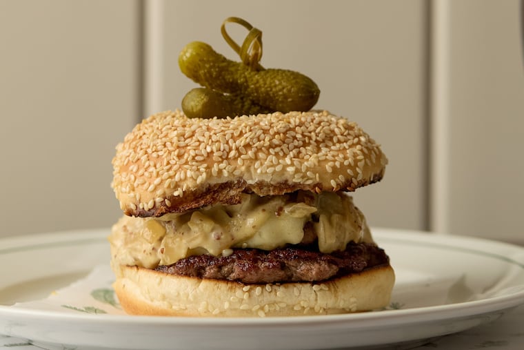 The double smashburger at Pine Street Grill, 2227 Pine St.